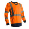 SUNO T-shirt hi-viz orangemarine polyester M classe 3