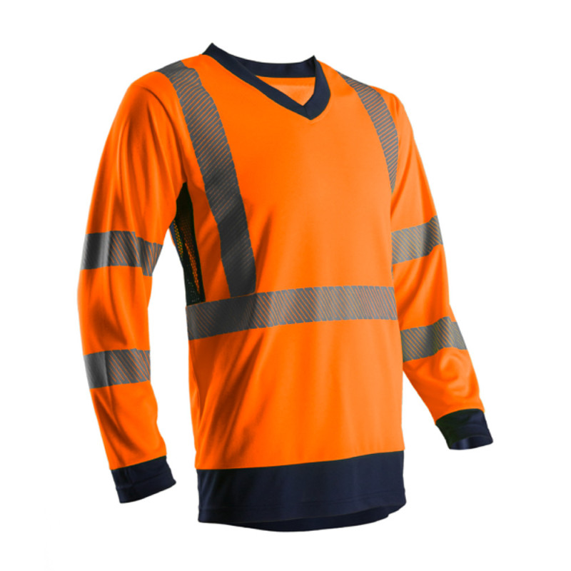 SUNO T-shirt hi-viz orangemarine polyester M classe 3