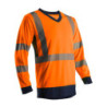 SUNO T-shirt hi-viz orangemarine polyester M classe 3