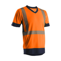 KYRIO T-shirt hi-viz orangemarine polyester XXL classe 2