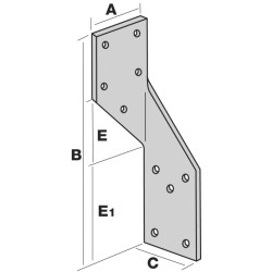 EQUERRE FERMETTE H25 CHEVRON