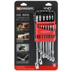 440 - Jeu de cles mixtes metriques sur etui portatif