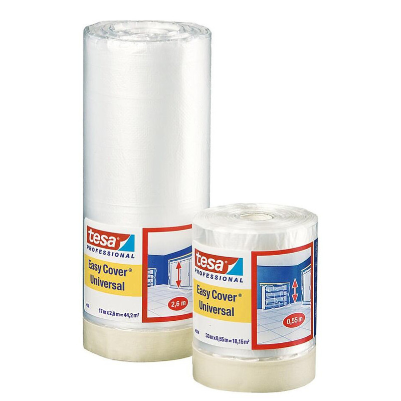 04368 tesaEASYCOVER masquage large film PE ruban de masquage 17 ML X 2600 mm