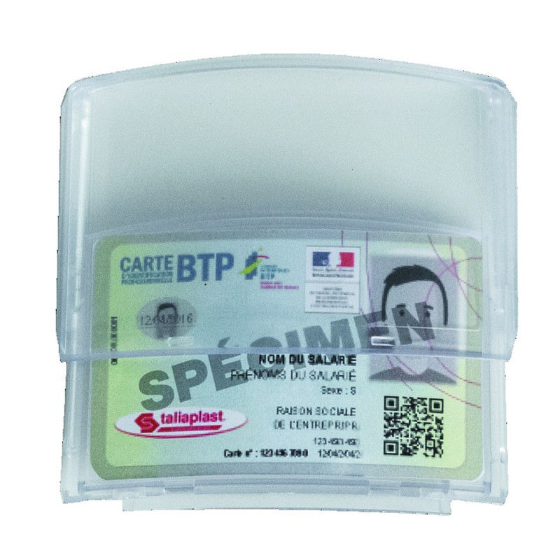 PORTE BADGE POUR CASQUES DE SECURITE