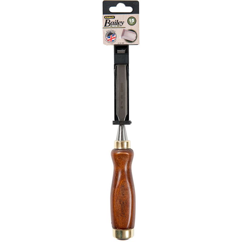 Ciseau à bois manche bois 15 mm