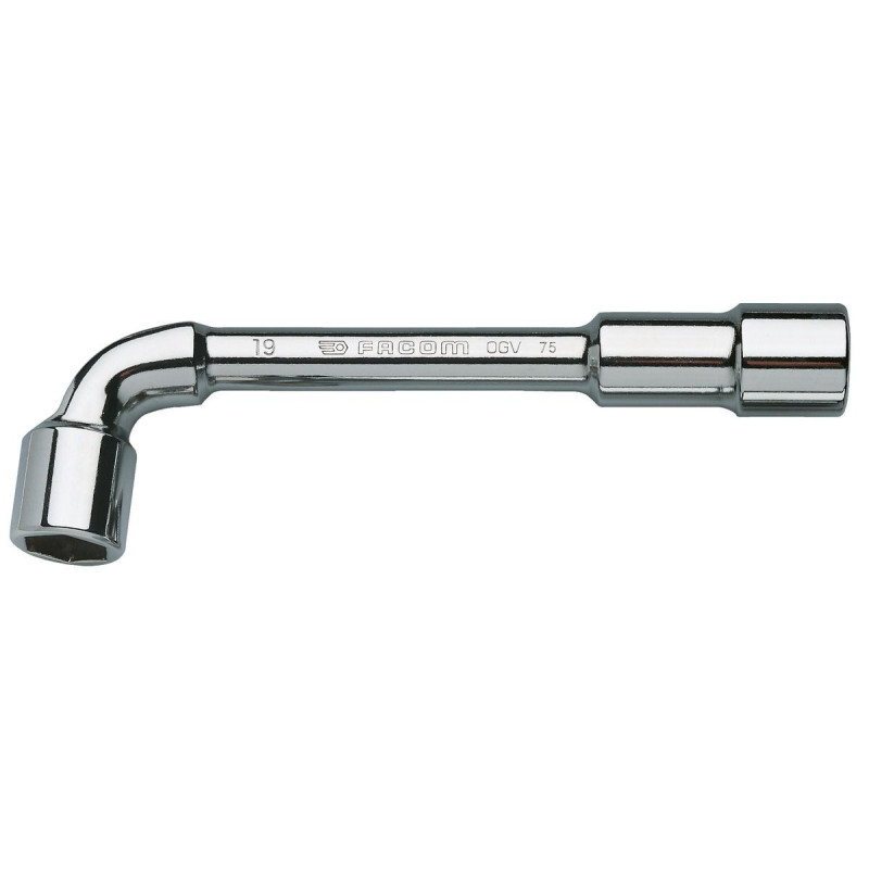 Cle à pipe 6x6 pans serie 75 debouchee forgee 12 mm - profil OGV - FACOM 7512