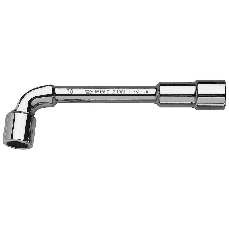 Cle à pipe 6x6 pans serie 75 debouchee forgee 12 mm - profil OGV - FACOM 7512