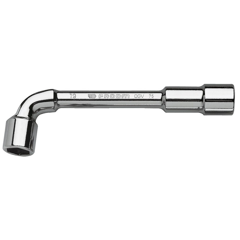 Cle à pipe 6x6 pans serie 75 debouchee forgee 21 mm - profil OGV - FACOM 7521