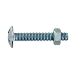 Boulon poêlier 8x60 mm Acier Zingue Boite x 100 VYNEX