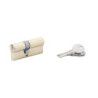 Cylindre anti-arrachement 30x40mm en laiton avec 3 cles