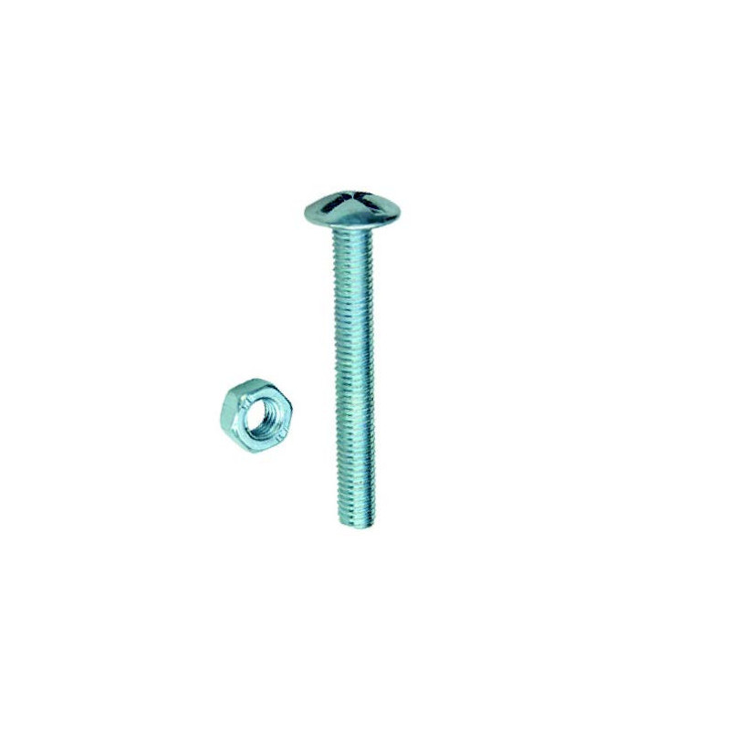 Boulon poêlier 4x40 mm Acier Zingue Boite x 200 VYNEX