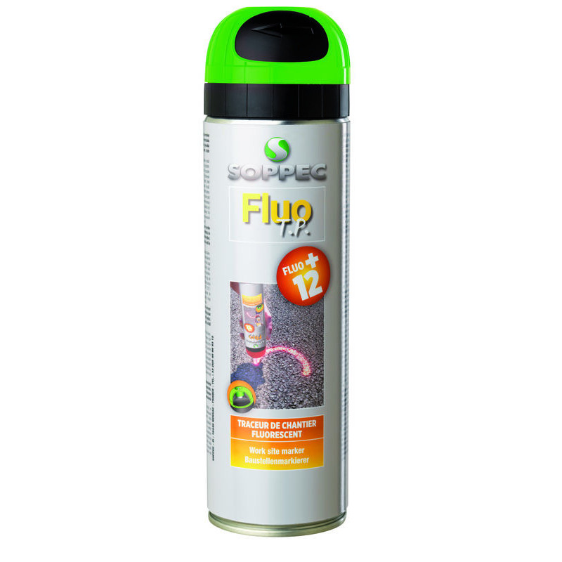 Le FLUO TP vert sutilise sur differents suports et pour divers travaux