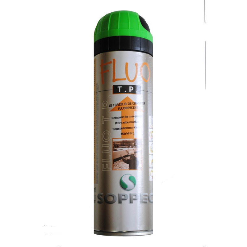Le FLUO TP vert sutilise sur differents suports et pour divers travaux