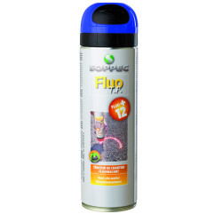 Le FLUO TP bleu sutilise sur differents suports et pour divers travaux