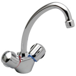 Melangeur lavabo monotrou NF ULYSSE C chrome
