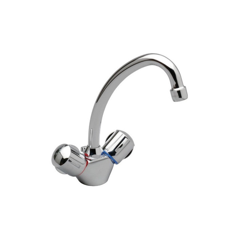 Melangeur lavabo monotrou NF ULYSSE C chrome