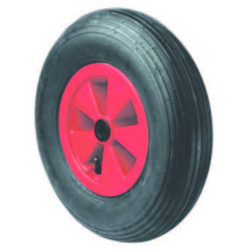 ROUE BULLE D260 LARG MOYE 74 ROULEAU ALES D20 PNEU NOIR 4 PLIS PETIT PAVE CORP