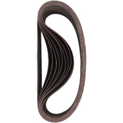 Abrasif pour ponceuses à bande bois peinture metal grain 100 - 75 x 533 mm