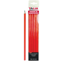 CRAYON DE CHARPENTIER ROUGE 30CM