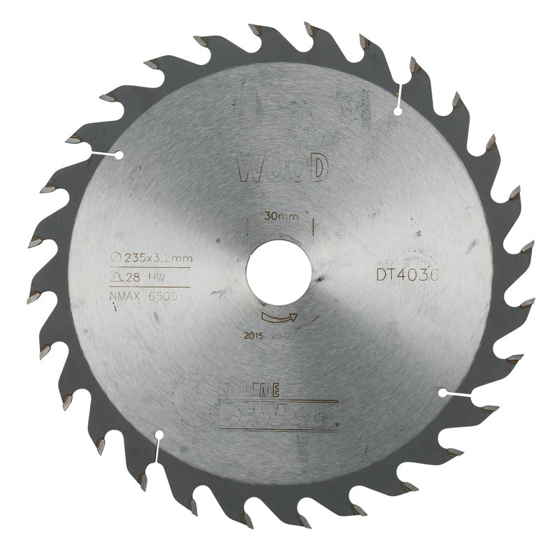 Lame de scie circulaire 235x30 mm 28 dents ATBtronçonnage angle dattaque 25