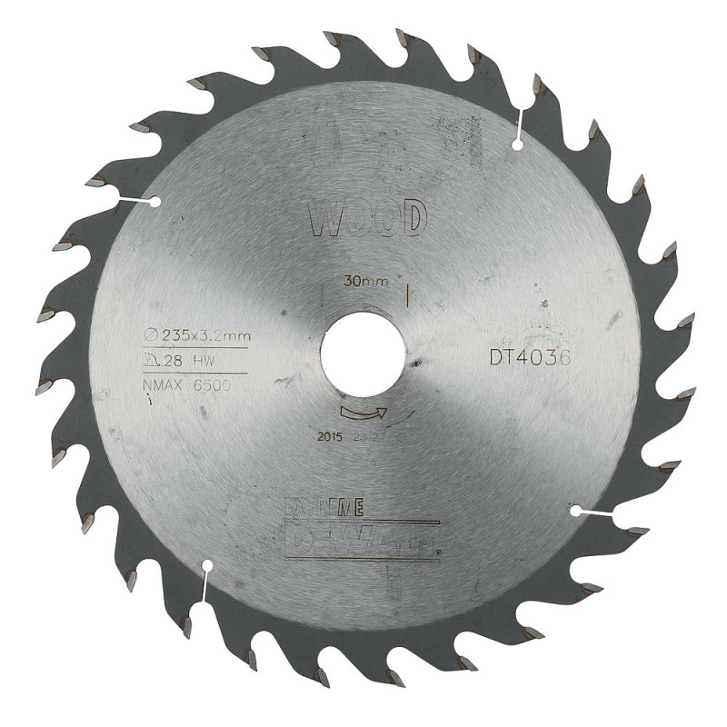 Lame de scie circulaire 235x30 mm 28 dents ATBtronçonnage angle dattaque 25