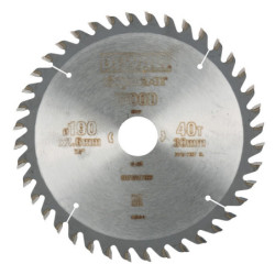 Lame de scie circulaire 190 x 30mm 40 dents ATBcoupe fine angle dattaque 10