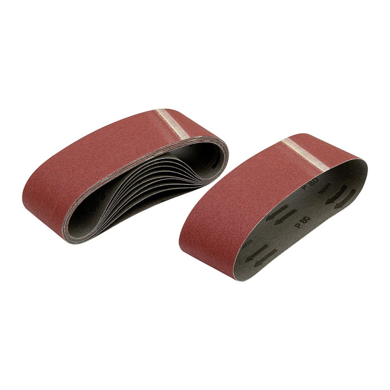 Abrasif pour ponceuses à bande bois peinture metal grain 150 - 75 x 533 mm