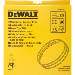 Lame 2215 mm pour scie à ruban DW876 pour metal forte epaisseur largeur 12 mm