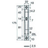 GACHE CENTR INOX 175 STREMLER