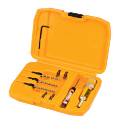 Coffret avec adaptateur support mèches fraises et embouts