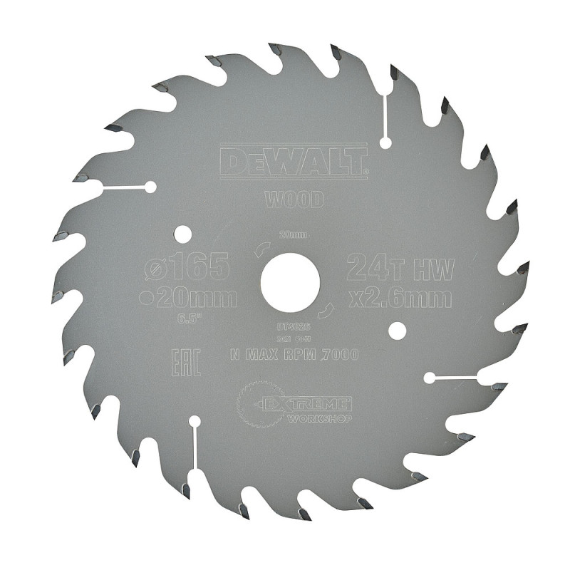 Lame de scie circulaire 160x20 mm 24 dents ATBtronçonnage angle dattaque 25