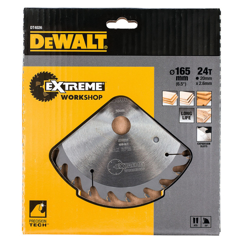 Lame de scie circulaire 160x20 mm 24 dents ATBtronçonnage angle dattaque 25