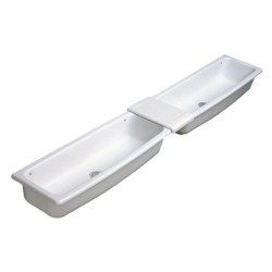 Lavabo Auge 95 x 33 cm Contour 21 blanc en ceramique