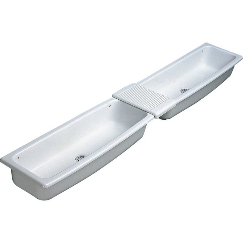 Lavabo Auge 95 x 33 cm Contour 21 blanc en ceramique