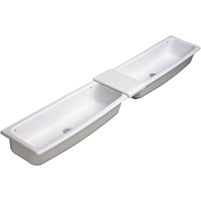 Lavabo Auge 95 x 33 cm Contour 21 blanc en ceramique