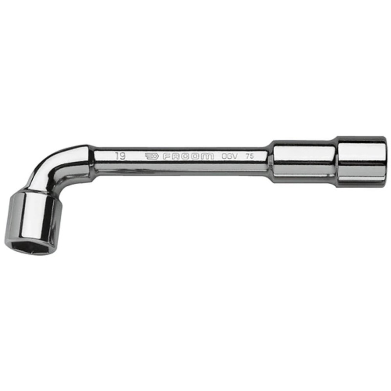 Cle à pipe 6x6 pans serie 75 debouchee forgee 16 mm - profil OGV - FACOM 7516
