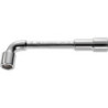 Cle à pipe 6x6 pans serie 75 debouchee forgee 15 mm - profil OGV - FACOM 7515