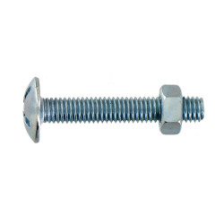 Boulon poêlier 8x20 mm Acier Zingue Boite x 100 VYNEX