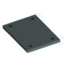 PLATINE 200X120X8MM NOIR 4 TR