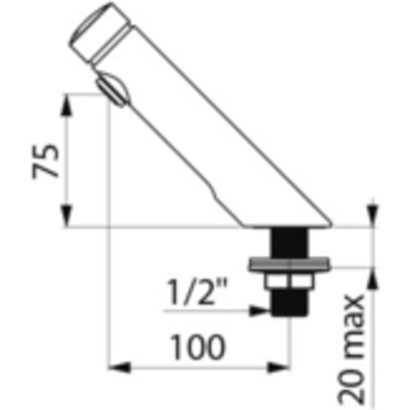 TEMPOSOFT 2 lavabo M1-2" robinet temporisé