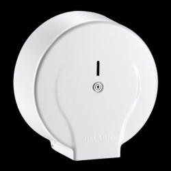 Distributeur de papier WC pour bobine 200 m acier laqué blanc
