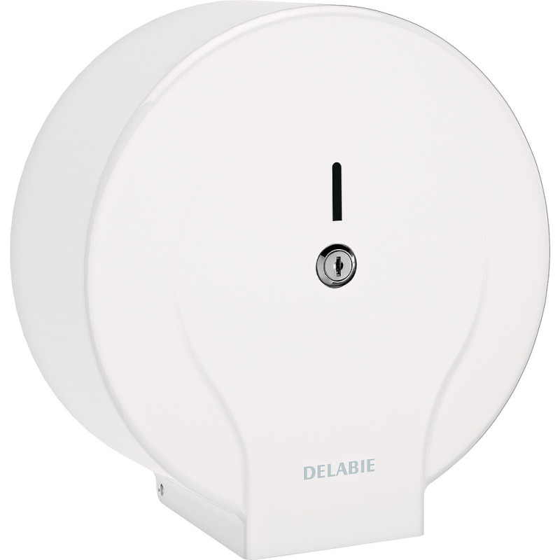 Distributeur de papier WC pour bobine 400 m acier laqué blanc
