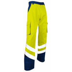 BALISE pantalon bicolore EN20471 - T 48 - VERT-JAUNE FLUO