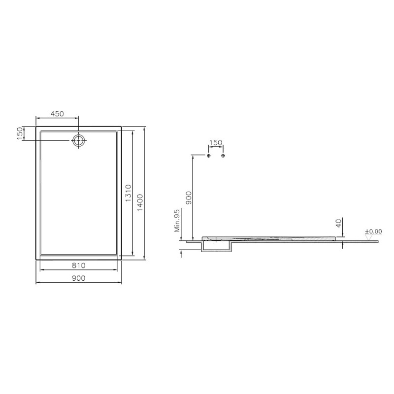 CASCADE REC. 140X90 ANTIGLISS