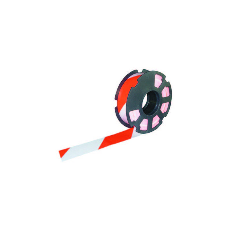 RUBAN "RUBAPLAST" ROUGE BLANC 100MX50MM