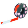 RUBAN "RUBAPLAST" ROUGE BLANC 100MX50MM
