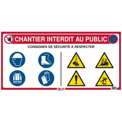 PANNEAU DE CHANTIER 10 EN 1 800X400MM
