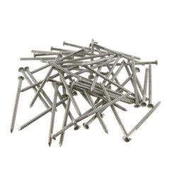 Pointe crantée  Inox A4 2.5x35 Bte 400pc